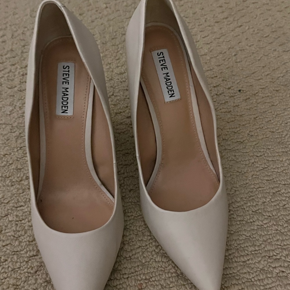 Steve Madden Women's White Heels